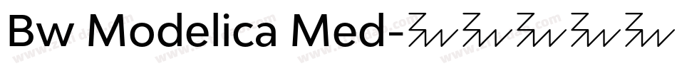 Bw Modelica Med字体转换